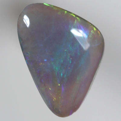 SOLID SEMI BLACK OPAL Red and orange over blue, great pendant stone